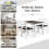 Costway Dining Table & 4 Chairs Set for 4 Easy Assembly Dining Room LivingRoom 3