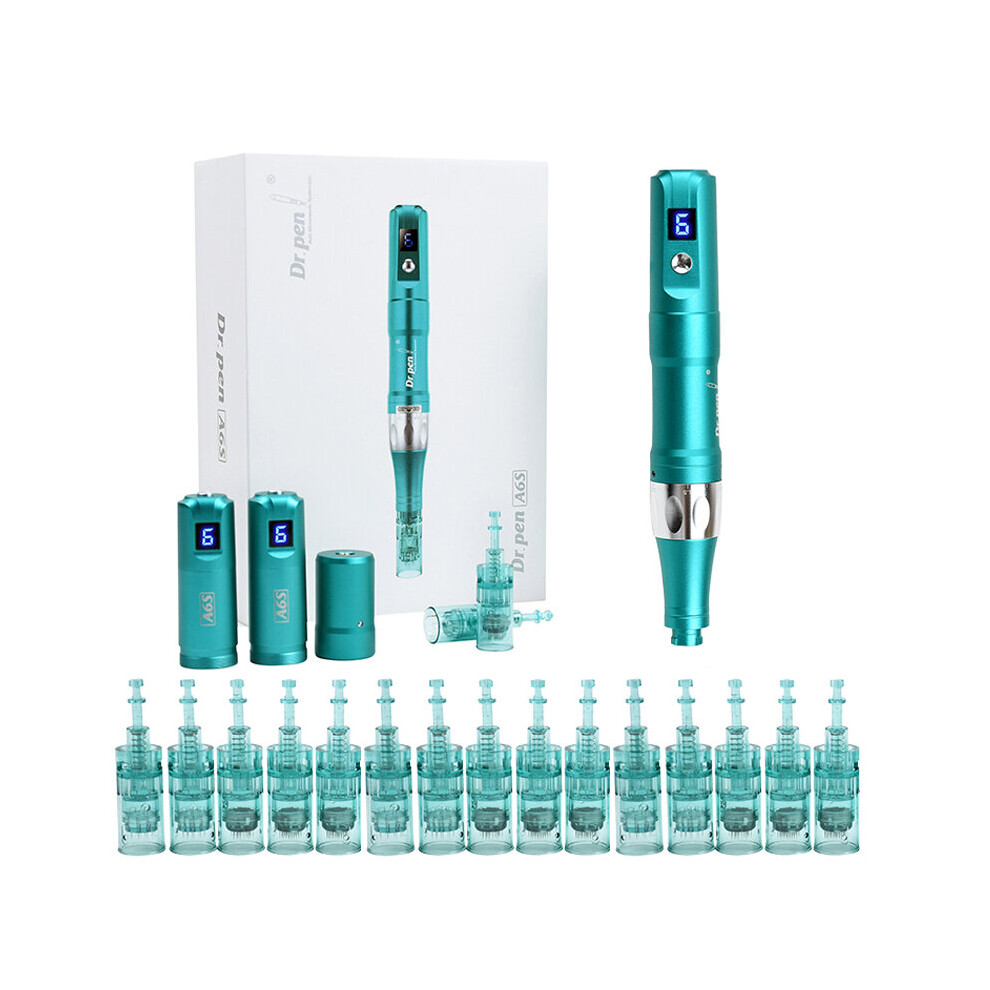 Dr. Pen Ultima A6S Professional Microneedling Pen 2x 16pin 5x 36pin 5x 42pin 5x Nano Round Cartridges