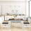 Costway Dining Table & 4 Chairs Set for 4 Easy Assembly Dining Room LivingRoom 8