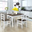 Costway Dining Table & 4 Chairs Set for 4 Easy Assembly Dining Room LivingRoom 2