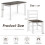 Costway Dining Table & 4 Chairs Set for 4 Easy Assembly Dining Room LivingRoom 4