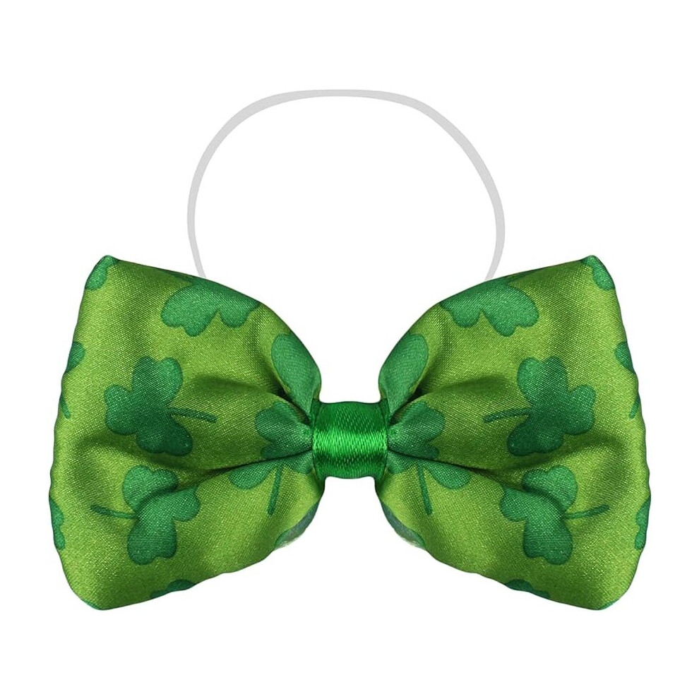 Henbrandt St Patrick's Day Fancy Dress Shamrock Irish Bow Tie Accessory Green
