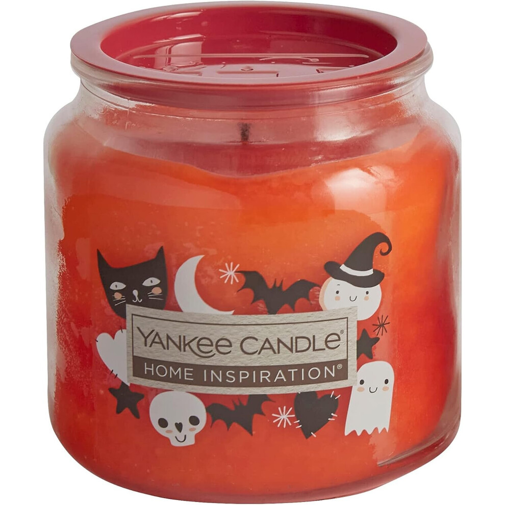 Yankee Candle Scented Candle | Home Inspiration | Seasonal Perfect Pumpkin | Medium Jar Candle | Up to 75 Hours Burn Time