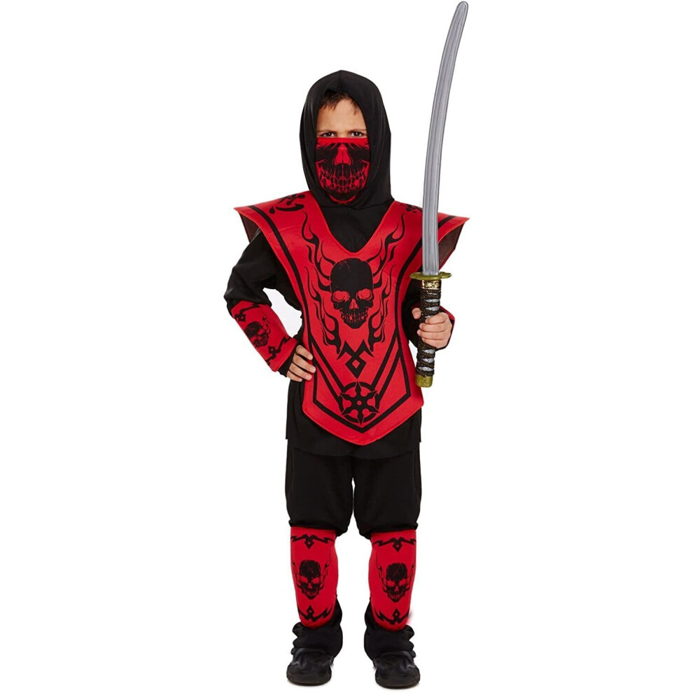 Photos - Fancy Dress Ninja Warrior  Costume 4-6 Years Black U88 082