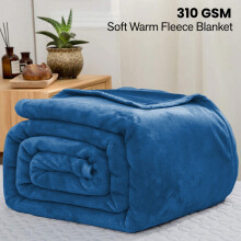 (King, Teal Blanket) Fleece Blankets Throw Thick Warm Super Soft Bed Sofa Travel Large Faux Fur Mink Blanket Double & King