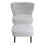 Living And Home Teddy Bear Fur Tufted Accent Chair with Footstool 2
