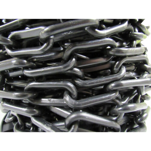 (8 MM, Black) Plastic Safety Barrier Chain Fence 25M
