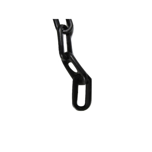 (8 MM, Black) Plastic Safety Barrier Chain Fence 25M 1