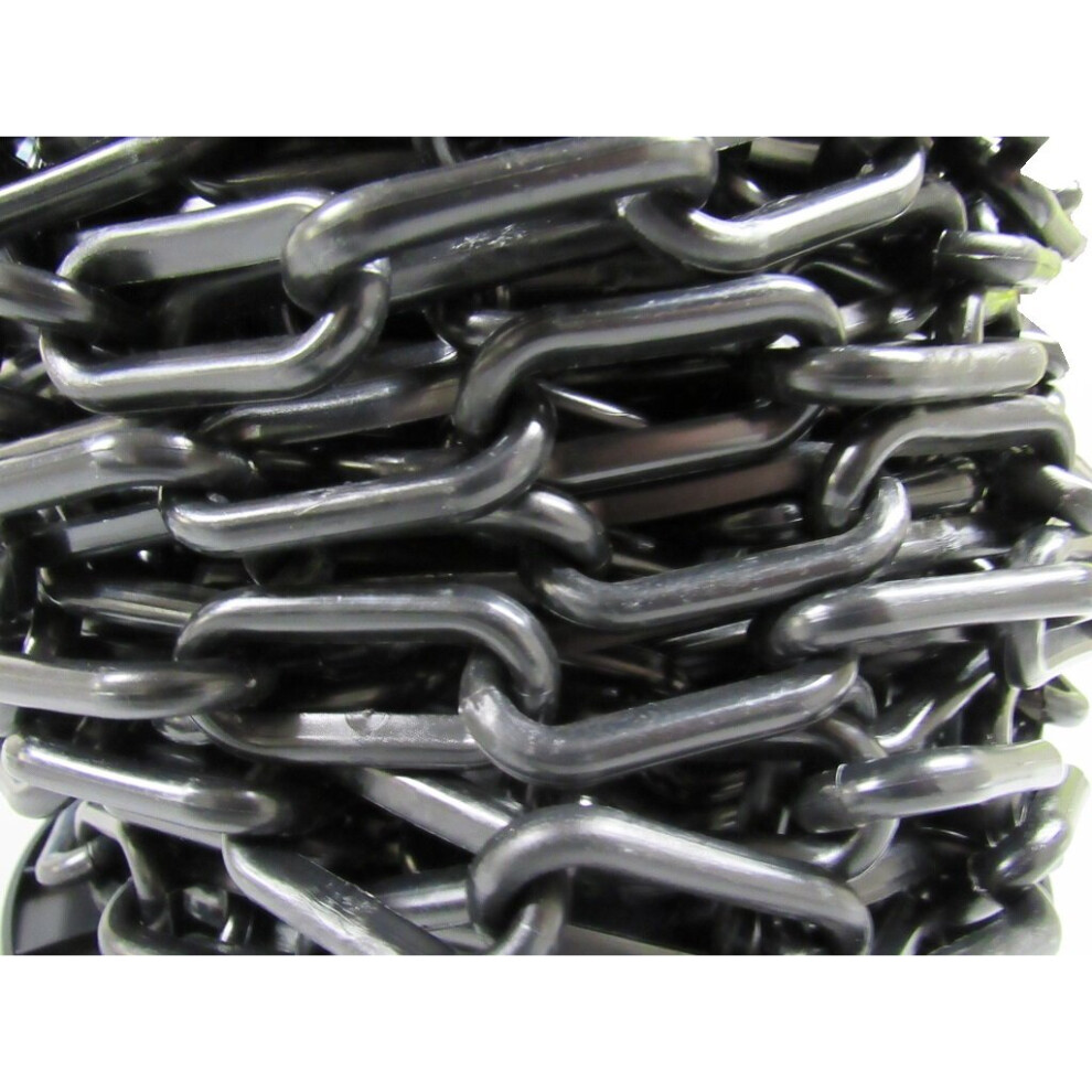 (6 Mm, Black) Plastic Safety Barrier Chain Fence 25M 600988551435