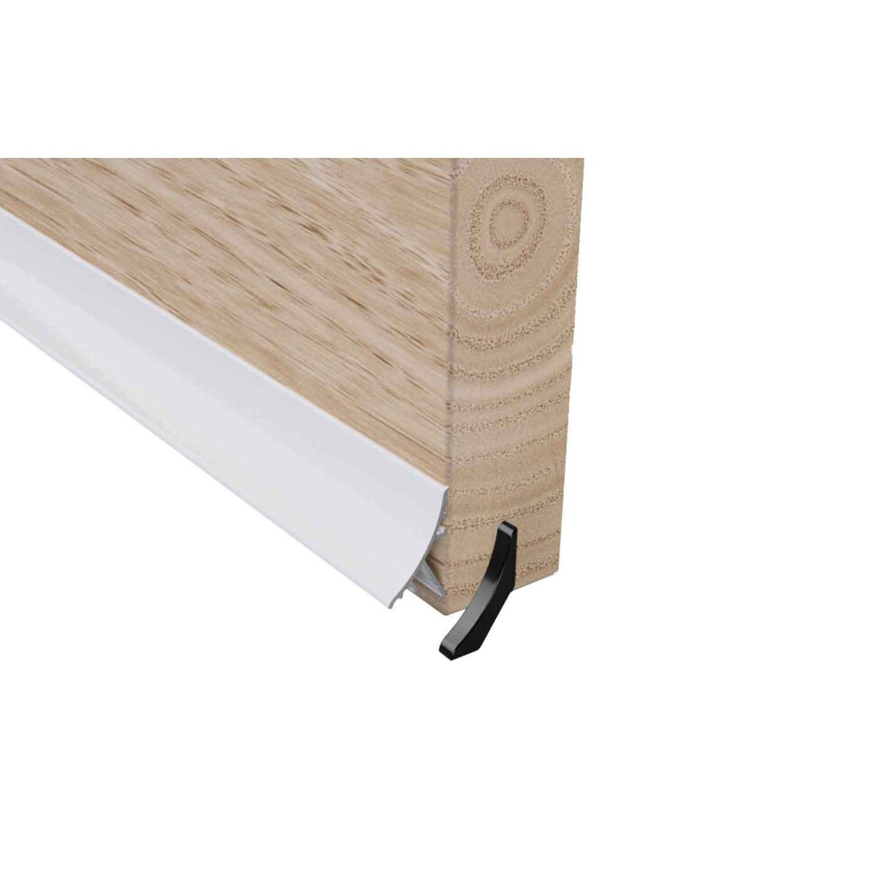 (WHITE) Stormguard Concealed Rain Water Weather Deflector Bar 914mm Door Drip Board UPVC Timber Guard Metal 32mm