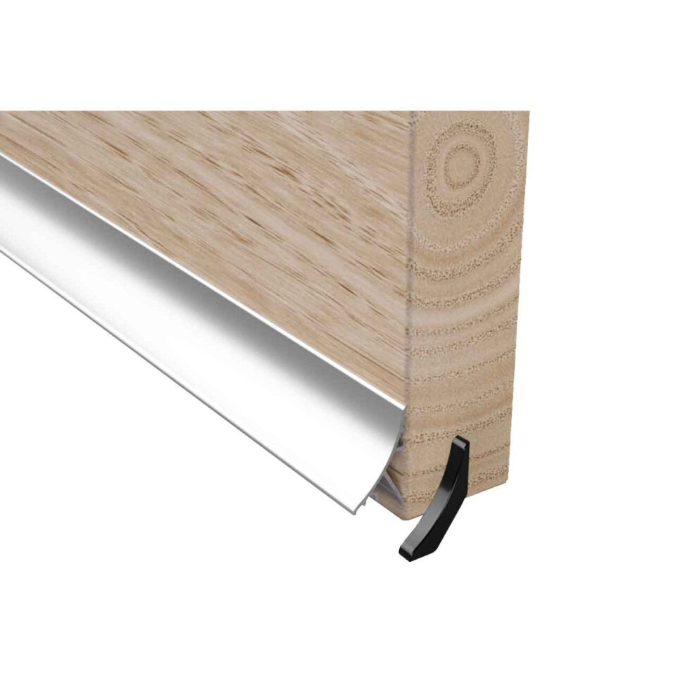 (SILVER) Stormguard Concealed Rain Water Weather Deflector Bar 914mm Door Drip Board UPVC Timber Guard Metal 32mm