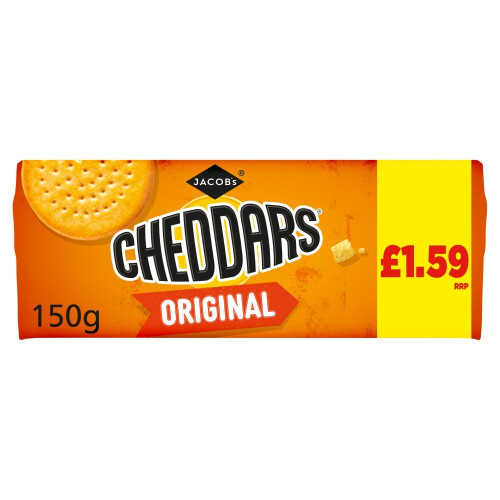 Jacob's Cheddars Original Biscuits150g ( pack of 12 ) 1