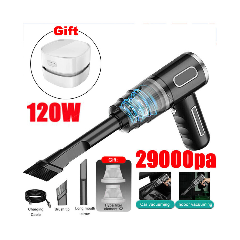 29000pa Wet&Dry Vacuum Cleaner Car Cordless Handheld Rechargeable Home