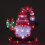 Snow Time 40cm Acrylic Santa with Gift 50 Ice White LED Lights 2