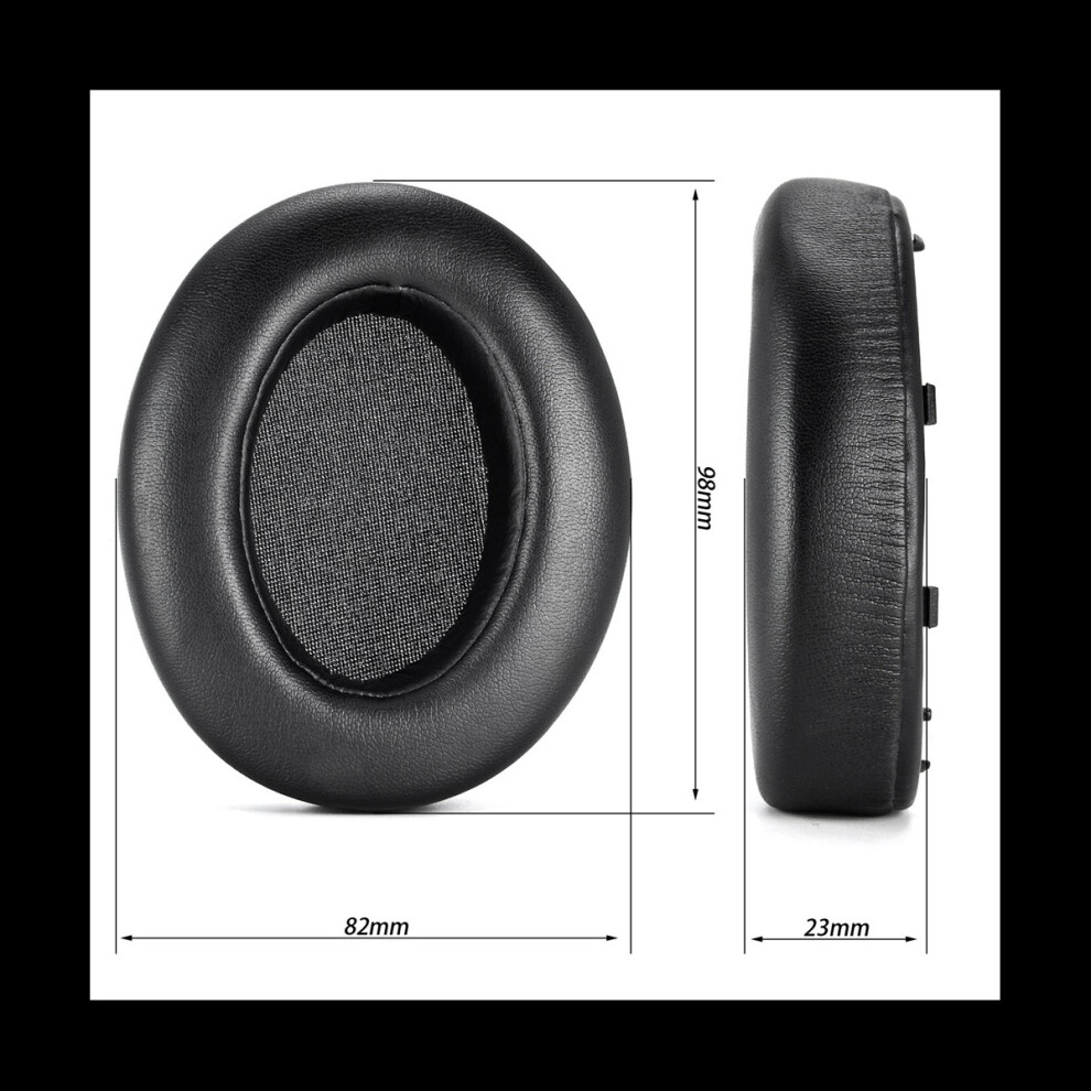 1 Pair Ear Pads Cushion Replacement For Wh-Xb910n Xb910n Headphone Earpads Soft Protein Leather Earmuffs Black 4762778403471