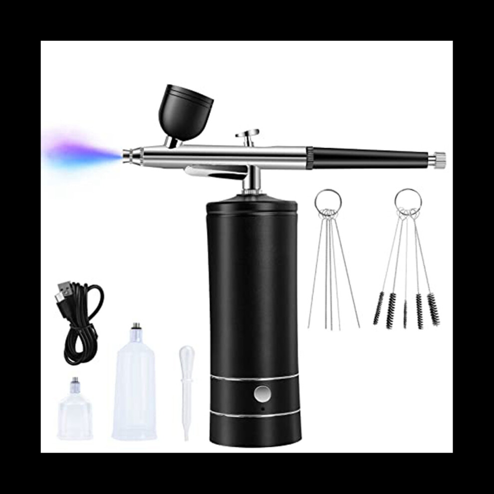 Airbrush Kit Rechargeable Cordless Airbrush Compressor,30PSI High Pressure,Portable Handheld Airbrush ,Airbrush Set 