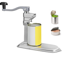 VEVOR Kommersiell Burköppnare, 23.2"/59cm Lång, Rostfritt Stål Manuell Bordsburköppnare för upp till 15.7"/40cm Hög