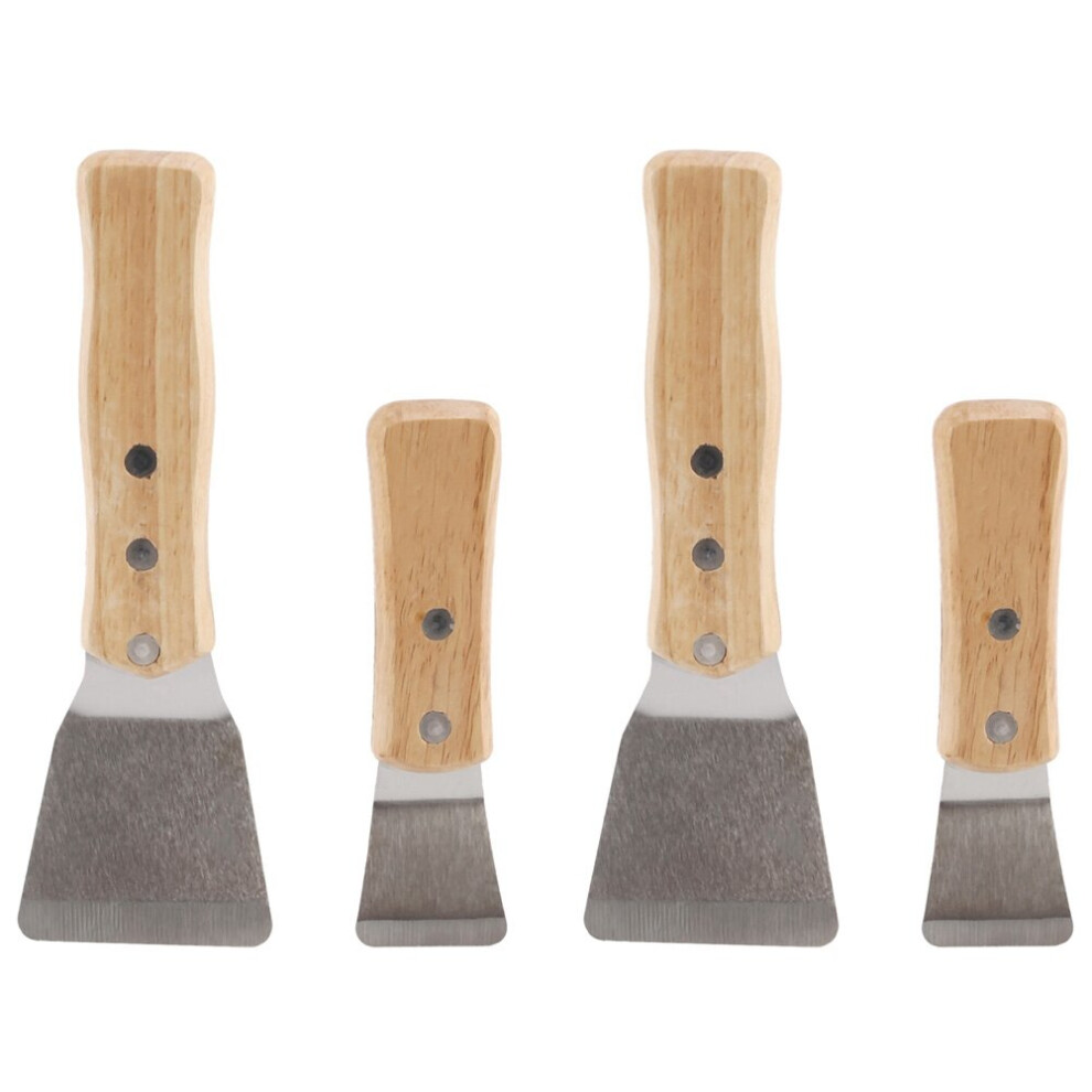 4Pcs Stainless Steel Industrial Big Spatula Scoop Stretch Ceiling Film Shovel Accessories for Welding Harpoon