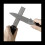 Double Sided Diamond Sharpener, Handheld Fine Coarse Diafold Blades Sharpening Stone 400/600 Grit Black 8