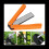 Double Sided Diamond Sharpener, Handheld Fine Coarse Diafold Blades Sharpening Stone 400/600 Grit Black 4