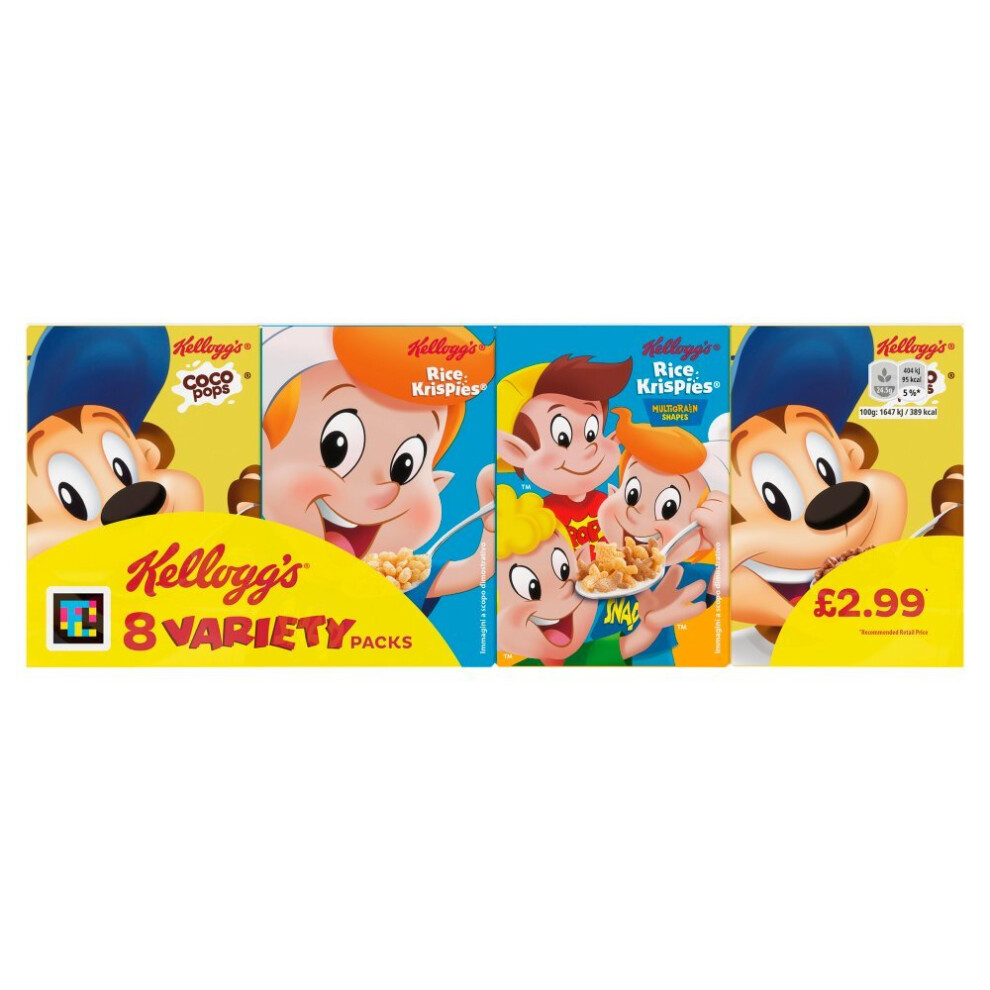 Kelloggs Kellogg's Variety Breakfast Cereal 8Pk 196G ( Pack Of 6 )