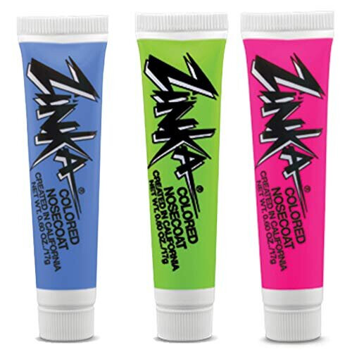 Zinka Χρωματιστό Nosecoat Ψευδαργύρου 3 Πακέτο 0.6 Όγκου - Μπλε Ροζ Πράσινο
