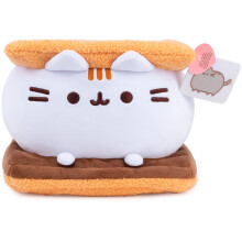 GUND Pusheen S'Mores Squisheen Peluche, Juguete para Mayores de 8 Años, Marrón/Blanco, 12"