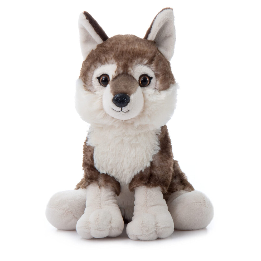 Der Streichelzoo Timberwolf, Stofftier, Geschenke F?R Kinder, Wild Onez Zootiere, Timberwolf, Pl?Schtier, Sitzend, 30,5 Cm-image