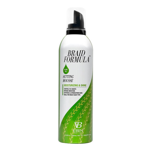 EBIN NEW YORK Braid Formula Setting Mousse (12.49 oz, Olive Oil)