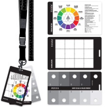 Gray Scale Value Finder Color Wheel Artists Se Catcher Finder p? Lanyard med m?leb?ndv?rkt?jer til kunstnere