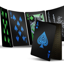 INTEgEAR 2 bunker plastik spillekort Premium plastik vandt?t sort spille poker kort Professionel luksus bun med kort til voksne
