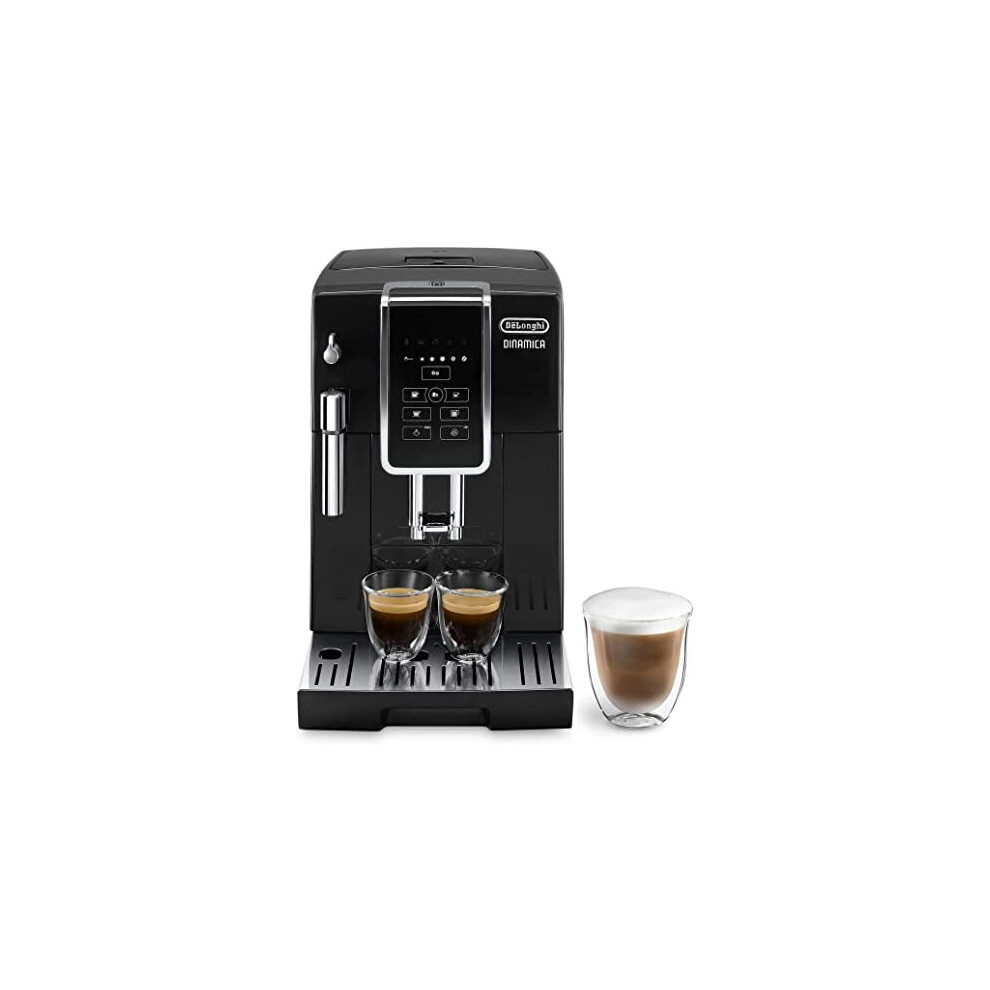 De'Longhi Dinamica ECAM 350.15.B Fully Automatic Coffee Machine, Stainless Steel, 1450 W, 1.8 liters, Black