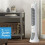 Honeywell Honeywell QuietSet Whole Room Oscillating Tower Fan (5 Speed Settings, Oscillating 80, Timer Function, Auto-Off Lights 7