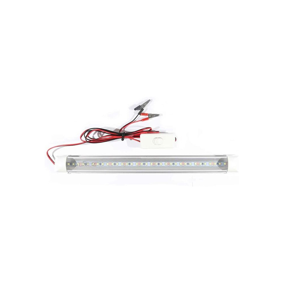 Lowenergie LED Lighting Tube Strip Light 12V DC Camping Caravan Boats or Solar Powered (300mm (1ft) x 1) [Energy Class A]