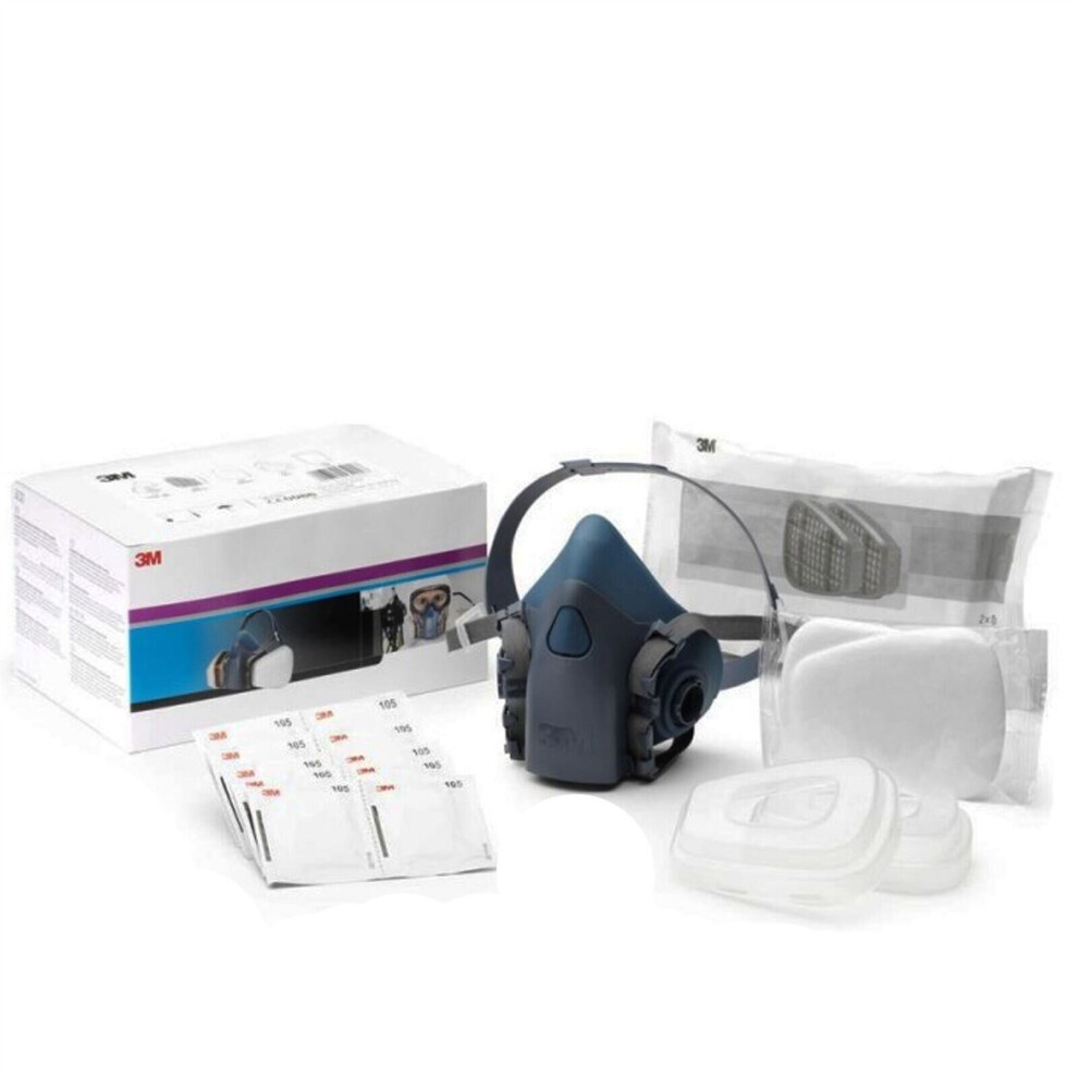 3M Paint Spray Respirator & Filter Pack - Large Half Mask / Filters / Covers