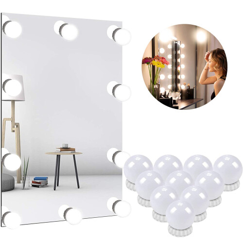 Led Mirror Light, Hollywood Lights With 3 Colors For Vanity Lights 1