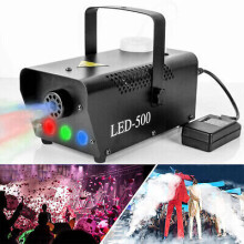 CZHONG-RGB LED Fog Machine Smoke Machine 500W Disco Halloween Xmas Party Stage & Remote
