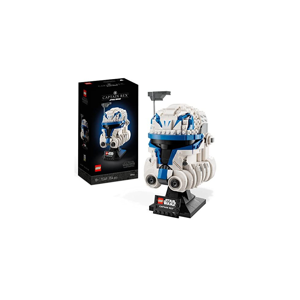 LEGO 75349 Building Set, Star Wars Captain Rex Helmet Set, The Clone Wars Collectible for Adults, 2023 Series Model Collection 