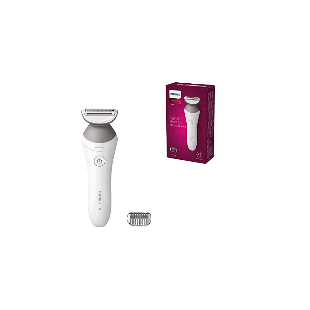 PHILIPS Lady Shaver Series 6000 BRL126/00 Cordless with Wet and Dry use, White