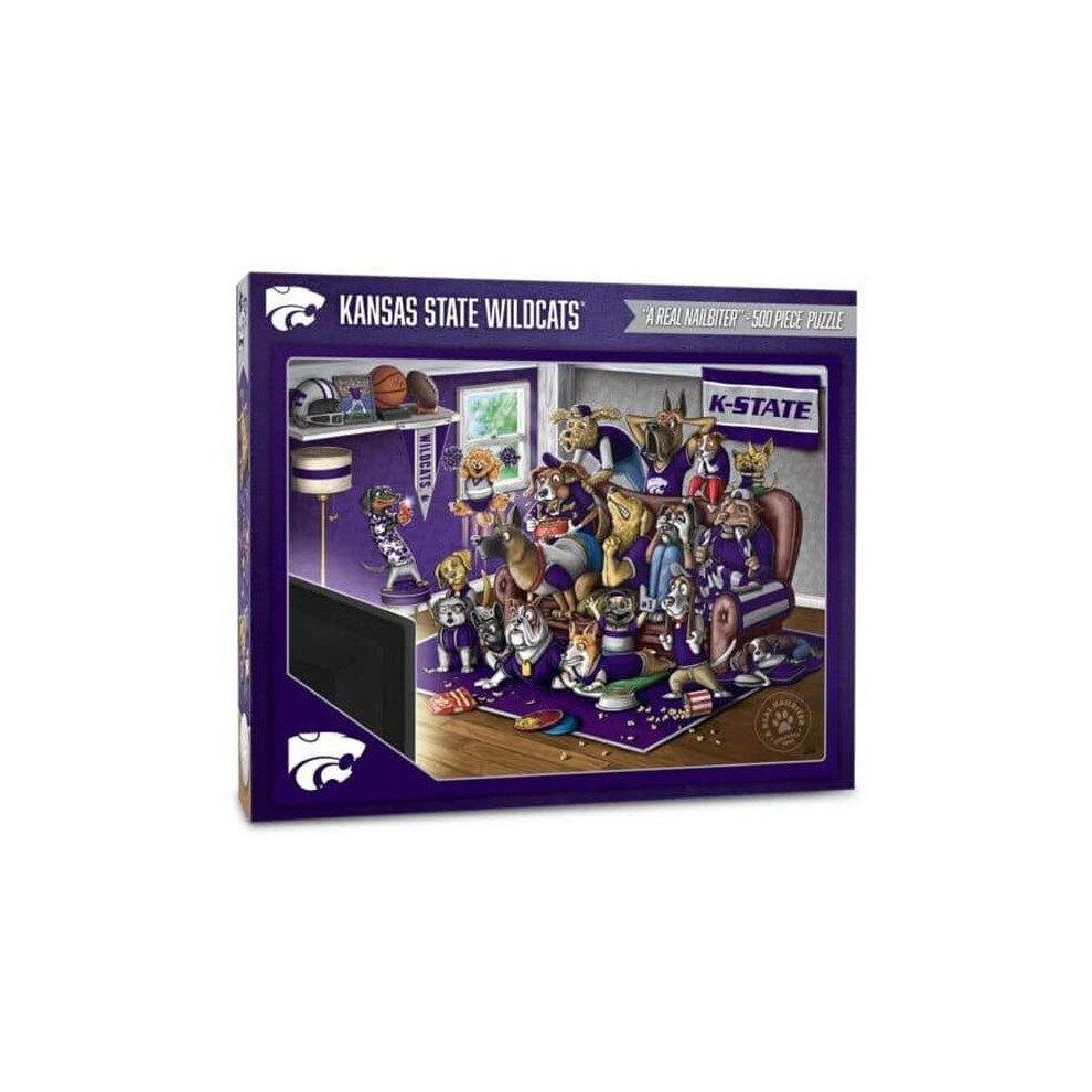 Photos - Jigsaw Puzzle / Mosaic YouTheFan 2502939 NCAA Kansas State Wildcats Purebred Fans A Real Nailbiter Puzzle - 500 Piece