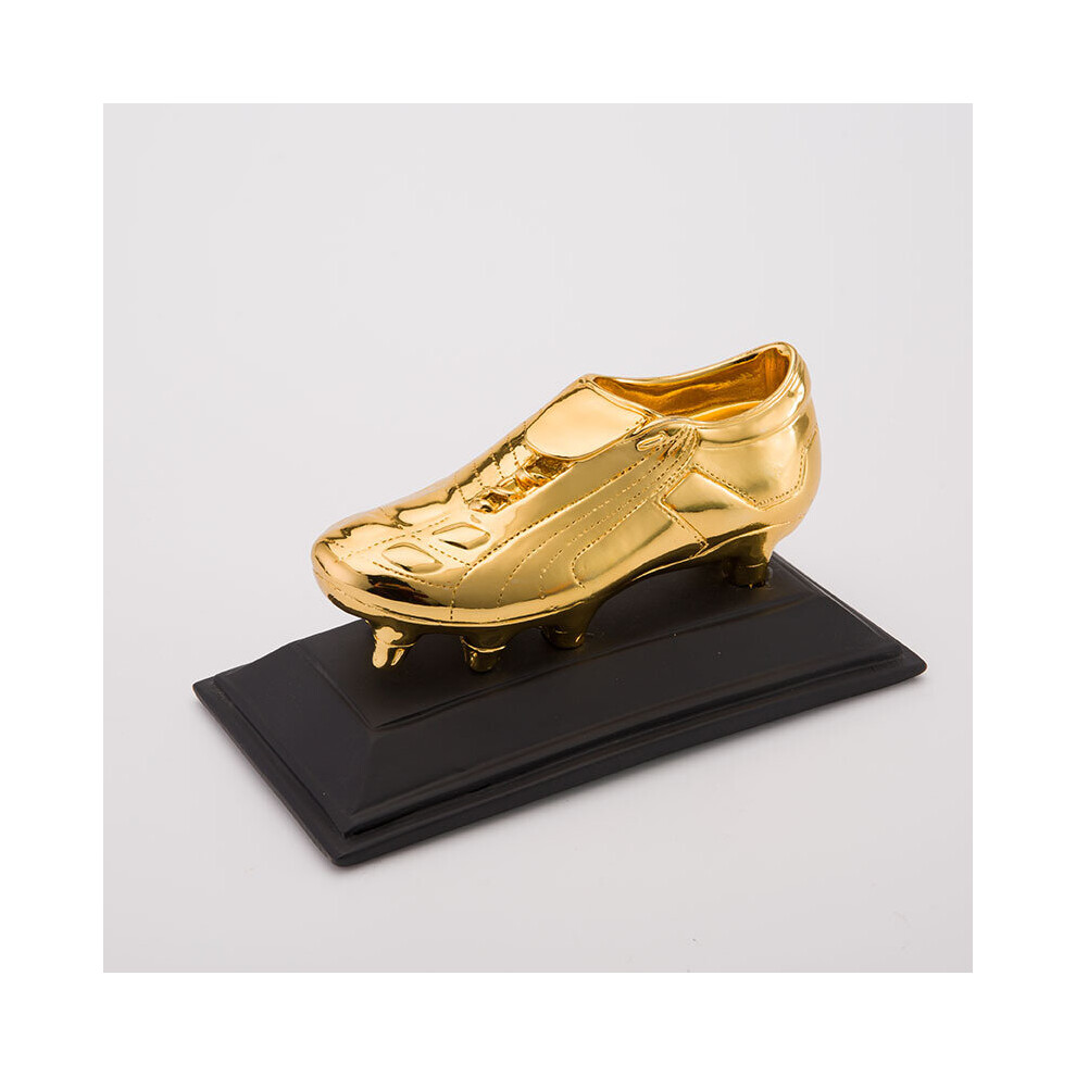 (B) European Golden Shoe Football Soccer Award Trophy Best Shooter Gold Plated Shoe Boot