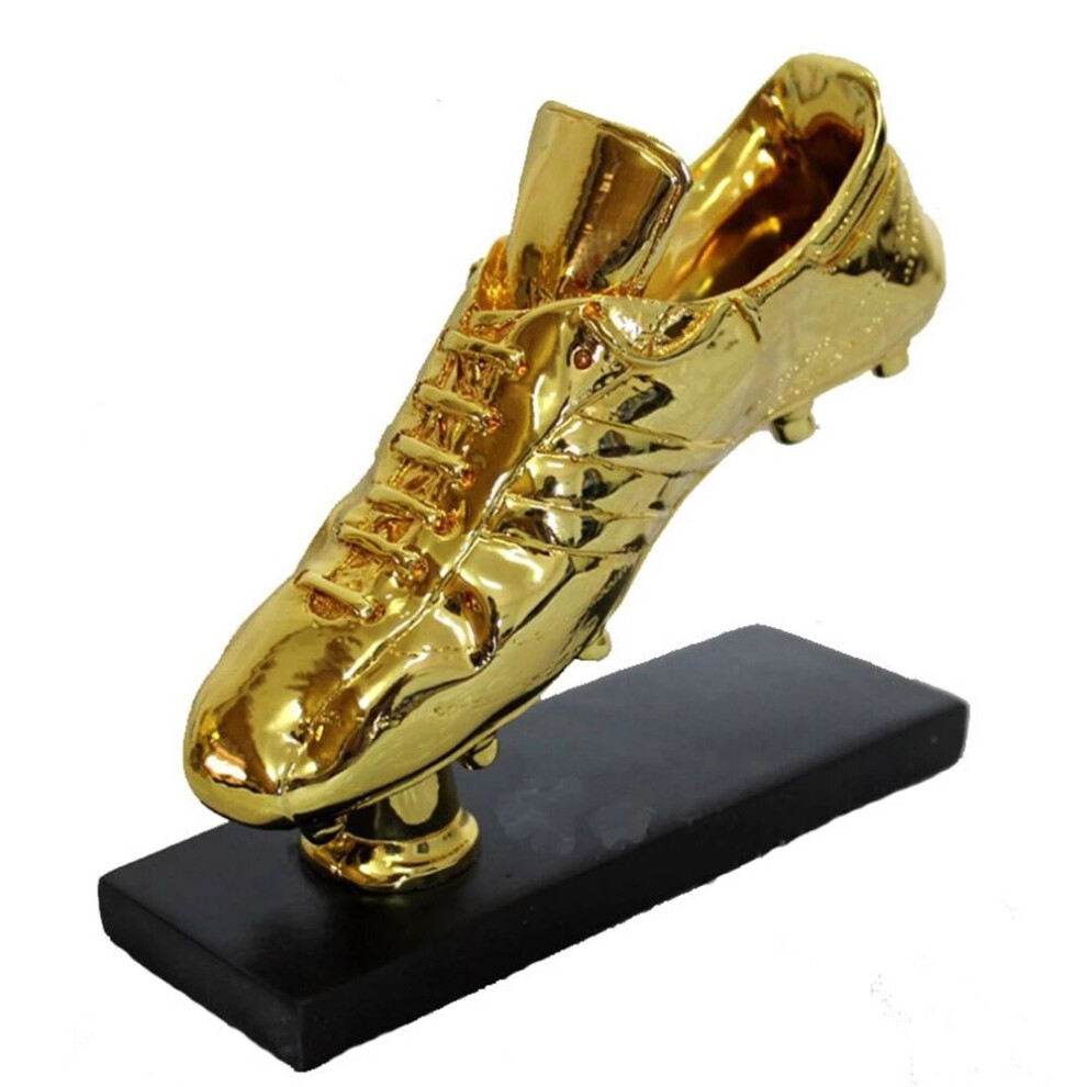 (A) European Golden Shoe Football Soccer Award Trophy Best Shooter Gold Plated Shoe Boot