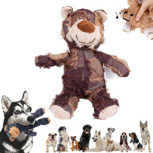 ( Purple, L) Extreme Bear Dog Toy Indestructible Robust Companion Chewers Chew Toys Training