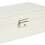 Living And Home White 2-Tier PU Leather Jewellery Box with Lock 10