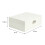 Living And Home White 2-Tier PU Leather Jewellery Box with Lock 6