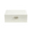 Living And Home White 2-Tier PU Leather Jewellery Box with Lock 7