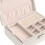 Living And Home White 2-Tier PU Leather Jewellery Box with Lock 8