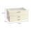 Living And Home PU Leather 3-Tier Jewellery Box Organizer with Drawers 5