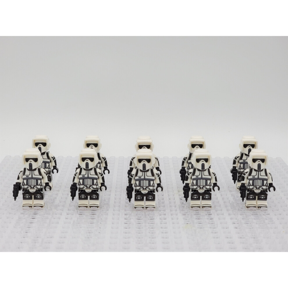 (Imperial Scout Troopers) 23pcs Star Wars 501st Captain Rex Jesse Echo Clone Troopers Army Set Minifigures Set