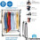Heavy Duty Clothes Rail Rack Hanging Adjustable Foldable Collapsible Wheel Stand 2